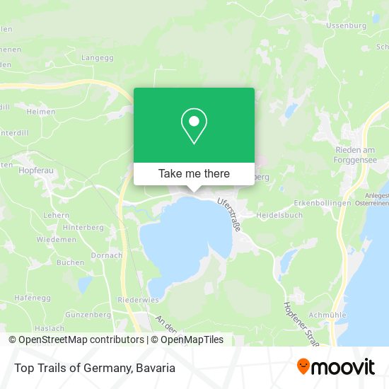 Top Trails of Germany map