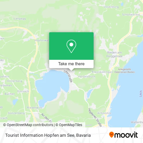 Карта Tourist Information Hopfen am See