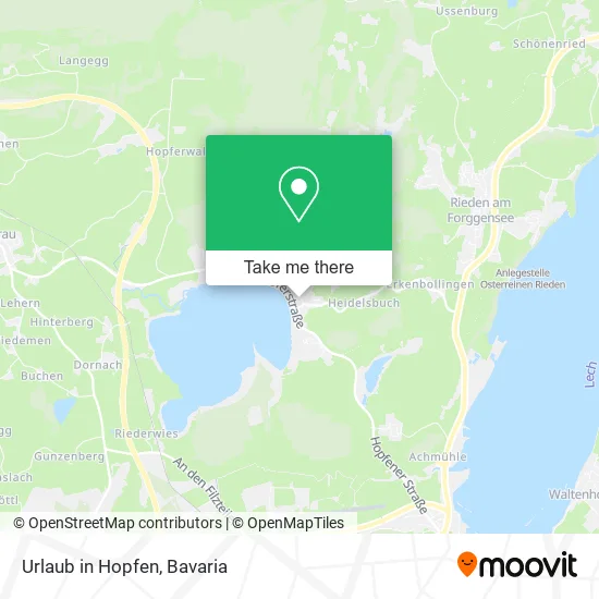 Карта Urlaub in Hopfen