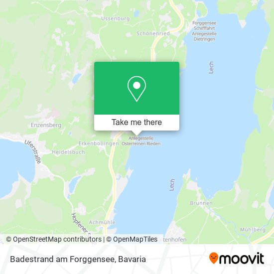 Карта Badestrand am Forggensee