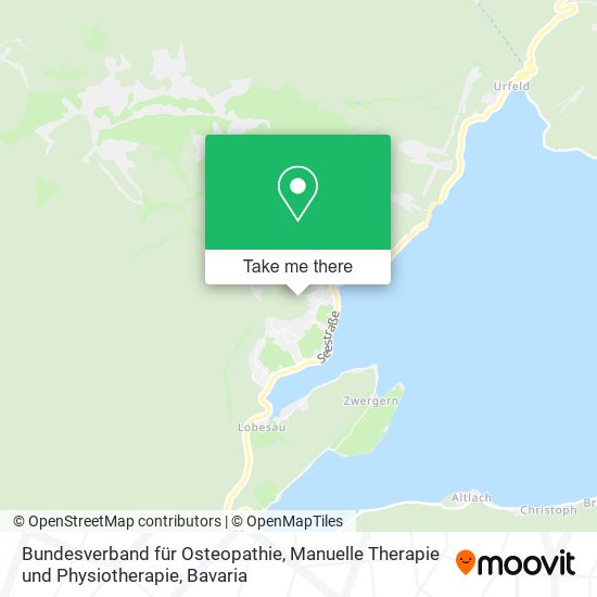 Bundesverband für Osteopathie, Manuelle Therapie und Physiotherapie map