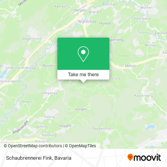 Карта Schaubrennerei Fink