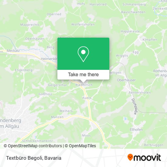 Textbüro Begoli map