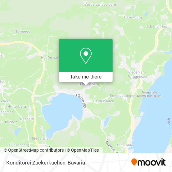 Карта Konditorei Zuckerkuchen