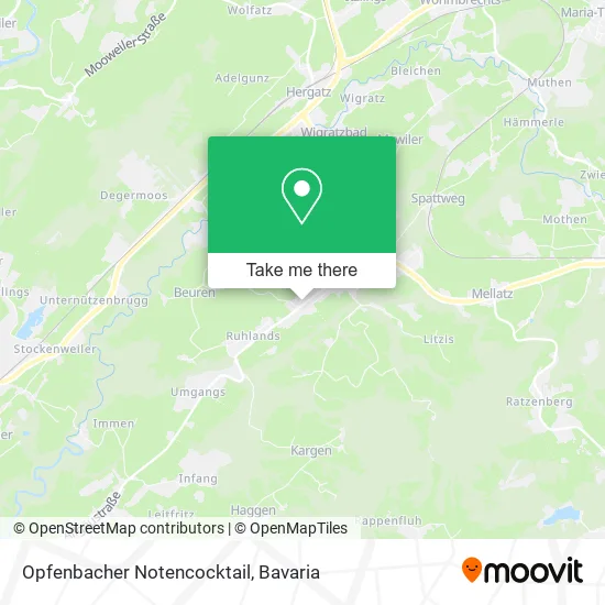 Карта Opfenbacher Notencocktail