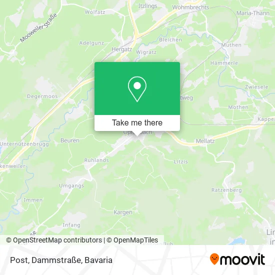 Post, Dammstraße map