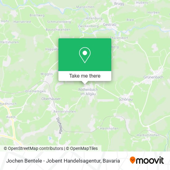 Jochen Bentele - Jobent Handelsagentur map