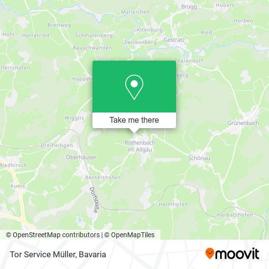 Tor Service Müller map