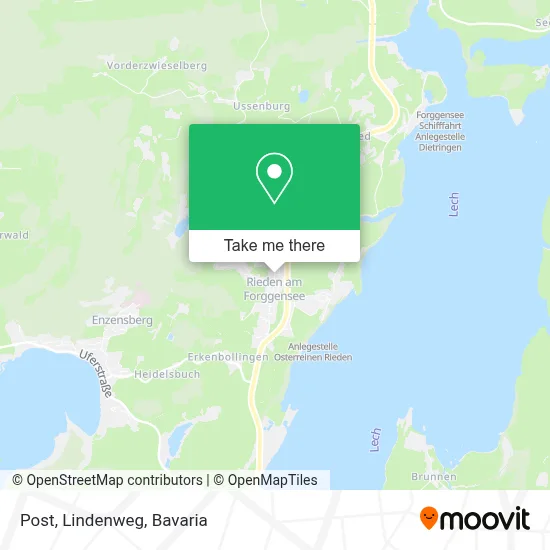 Post, Lindenweg map