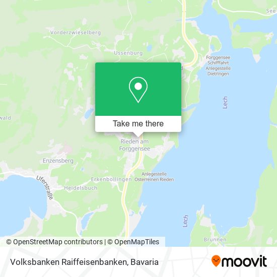 Volksbanken Raiffeisenbanken map