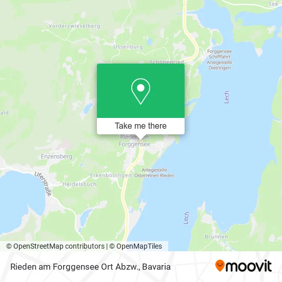 Карта Rieden am Forggensee Ort Abzw.