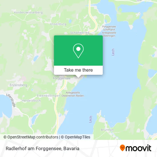 Карта Radlerhof am Forggensee