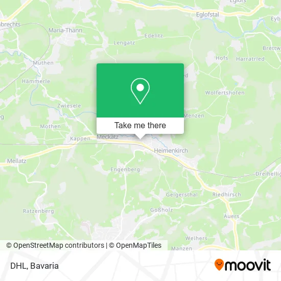 Карта DHL