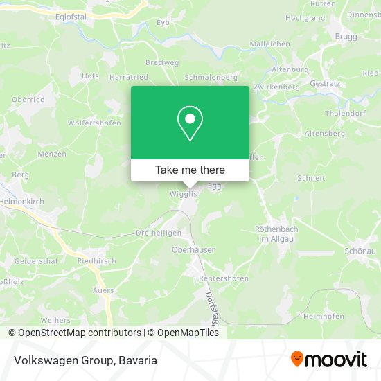 Volkswagen Group map