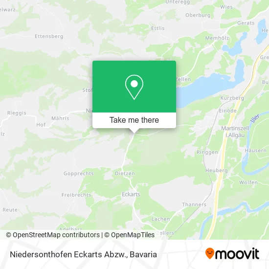 Niedersonthofen Eckarts Abzw. map
