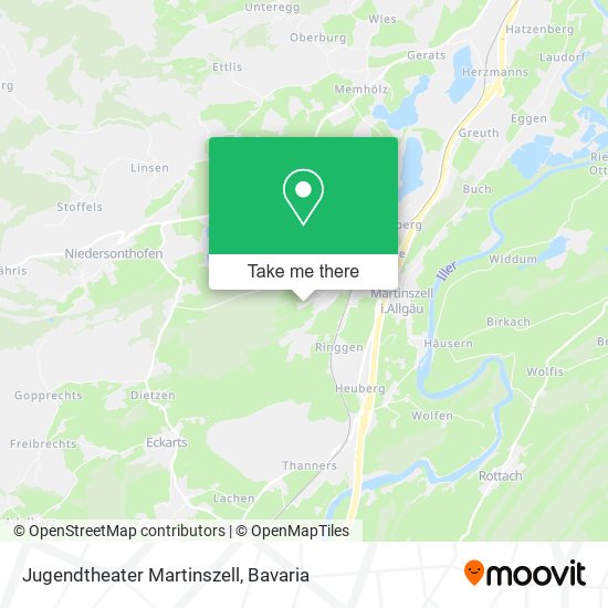 Jugendtheater Martinszell map