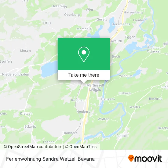 Карта Ferienwohnung Sandra Wetzel
