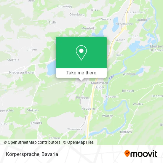 Карта Körpersprache