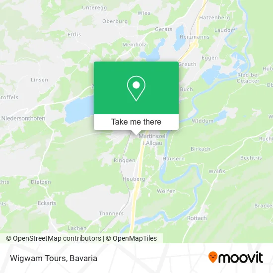 Карта Wigwam Tours