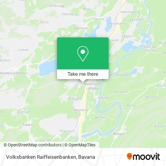 Volksbanken Raiffeisenbanken map