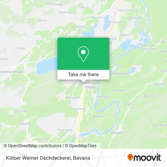 Карта Klöber Werner Dachdeckerei