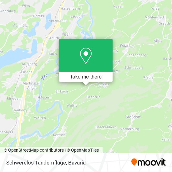 Schwerelos Tandemflüge map
