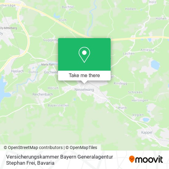 Versicherungskammer Bayern Generalagentur Stephan Frei map