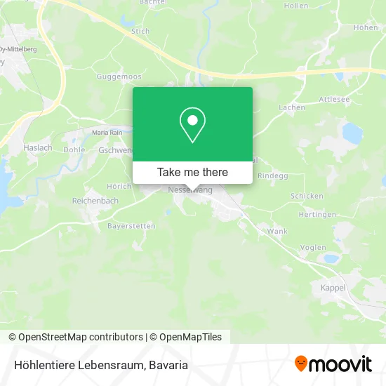 Карта Höhlentiere Lebensraum