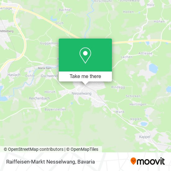 Raiffeisen-Markt Nesselwang map