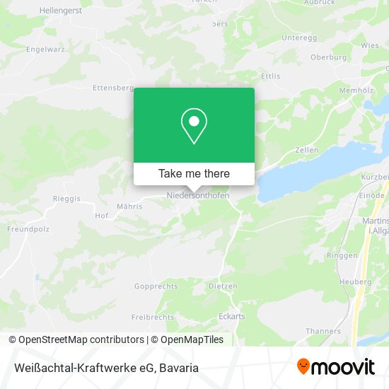 Weißachtal-Kraftwerke eG map