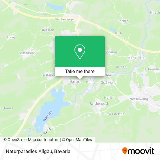 Карта Naturparadies Allgäu