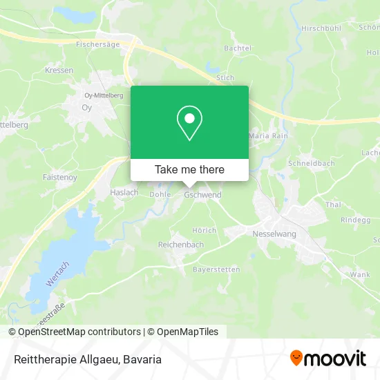Карта Reittherapie Allgaeu