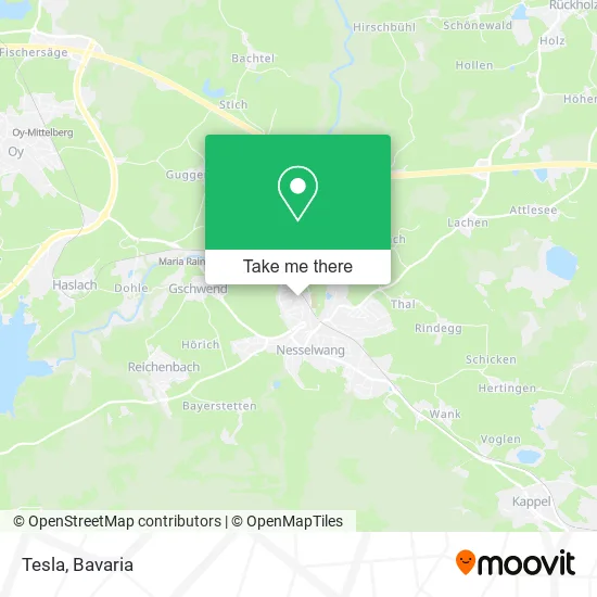 Карта Tesla