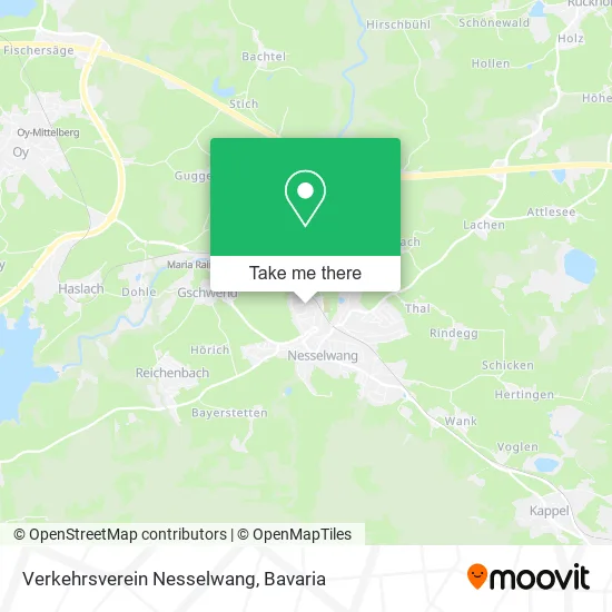 Карта Verkehrsverein Nesselwang