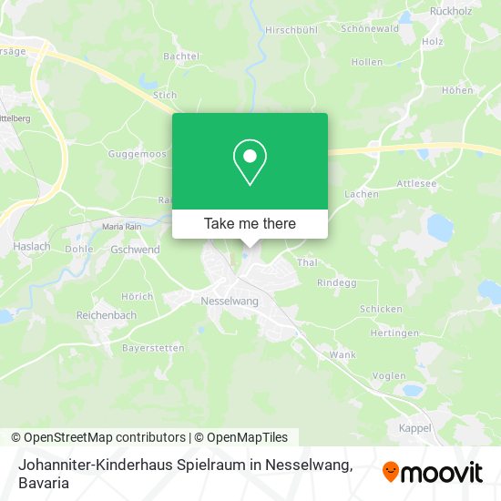 Johanniter-Kinderhaus Spielraum in Nesselwang map