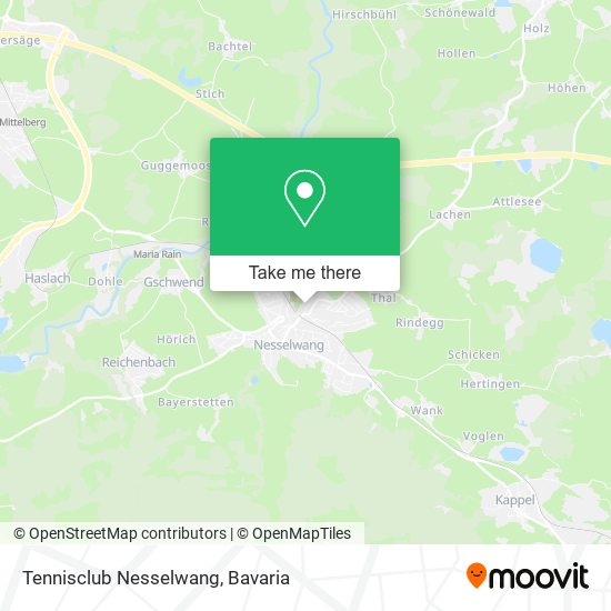Tennisclub Nesselwang map