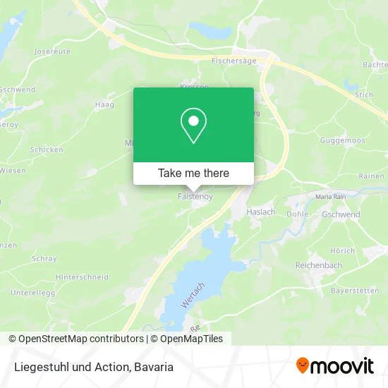 Карта Liegestuhl und Action