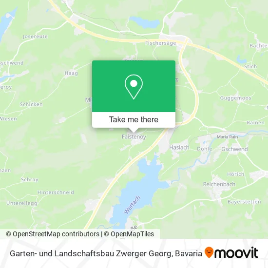 Карта Garten- und Landschaftsbau Zwerger Georg