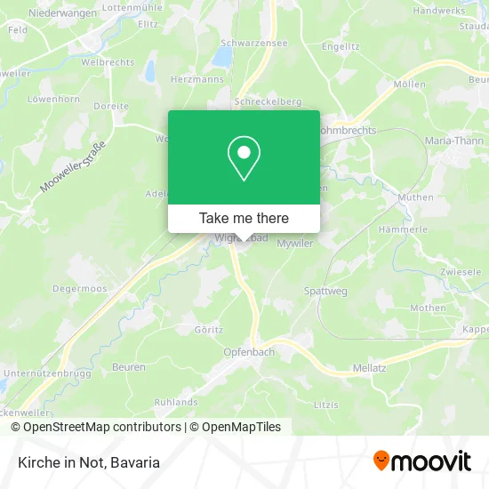 Карта Kirche in Not