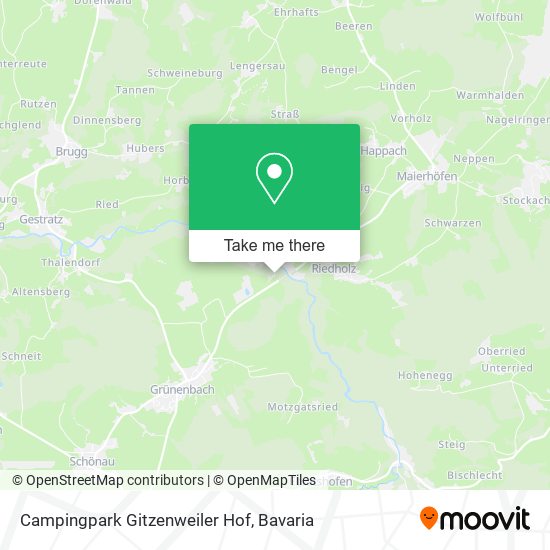 Campingpark Gitzenweiler Hof map