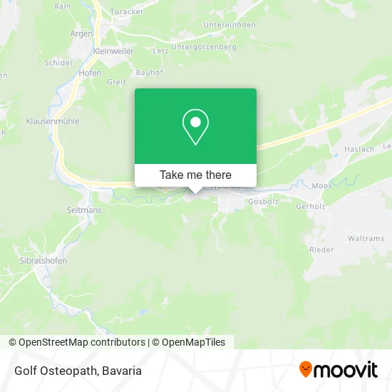 Карта Golf Osteopath