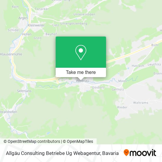 Карта Allgäu Consulting Betriebe Ug Webagentur