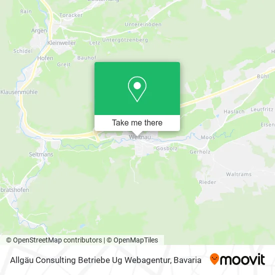 Карта Allgäu Consulting Betriebe Ug Webagentur