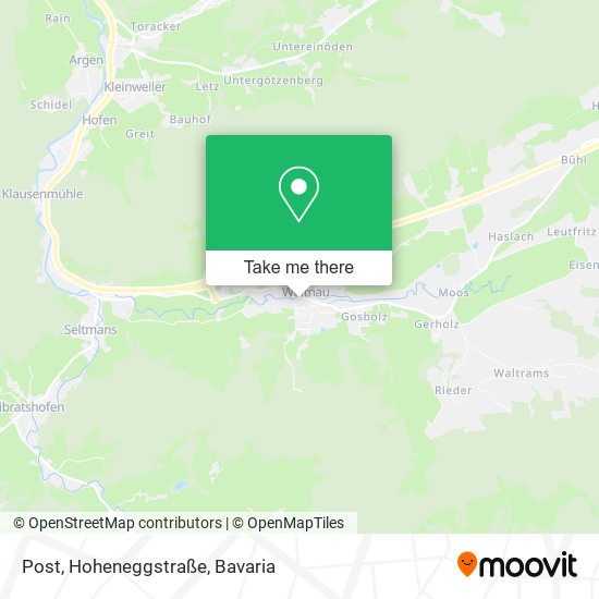 Post, Hoheneggstraße map