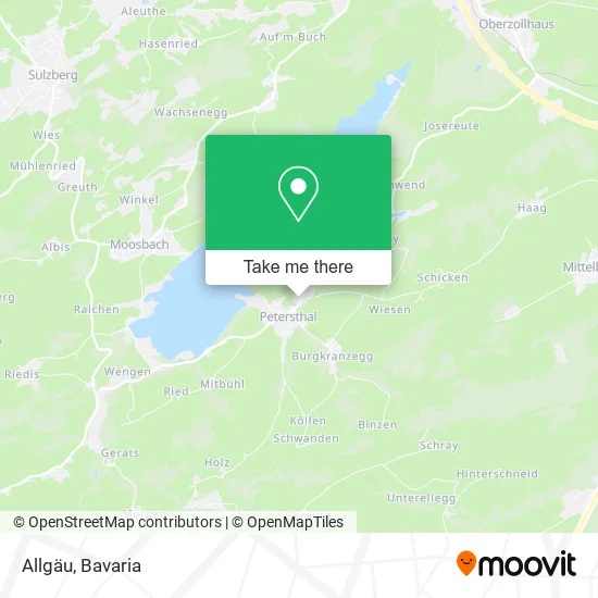 Карта Allgäu