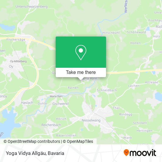 Yoga Vidya Allgäu map