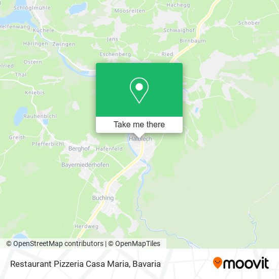 Карта Restaurant Pizzeria Casa Maria