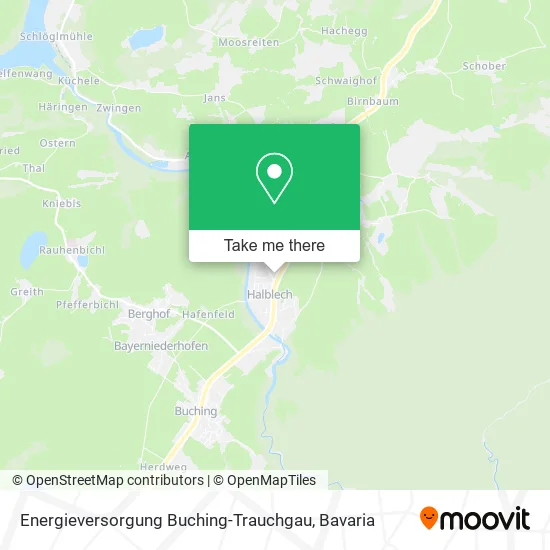 Карта Energieversorgung Buching-Trauchgau