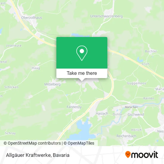 Карта Allgäuer Kraftwerke