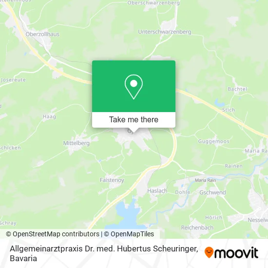 Карта Allgemeinarztpraxis Dr. med. Hubertus Scheuringer